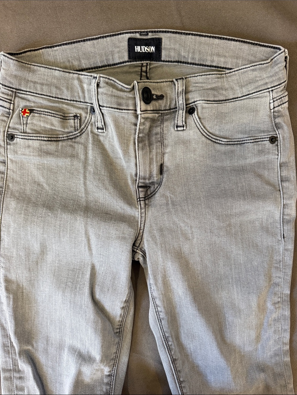 Hudson Jeans Women's Light Gray Skinny Jeans